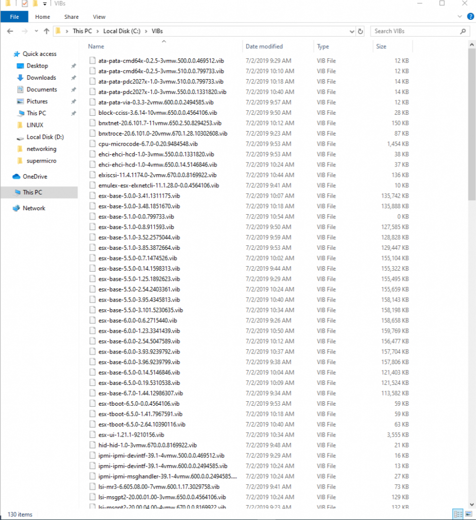 How to download all VIBs from VMWare depot