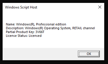 How to view/display installed Windows OS edition